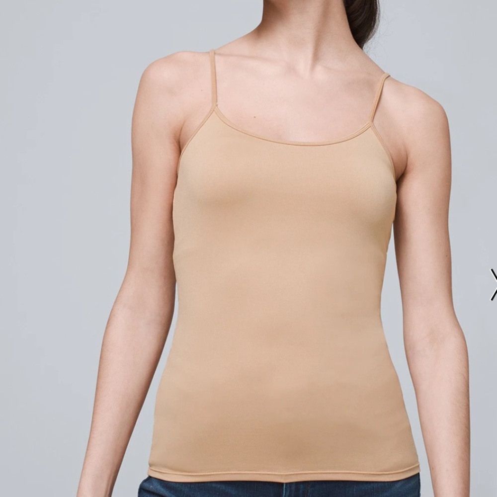 WHBM Essential Scoop Cami XS Extra Small Espresso Brown $30 NWT - Picture 6 of 13